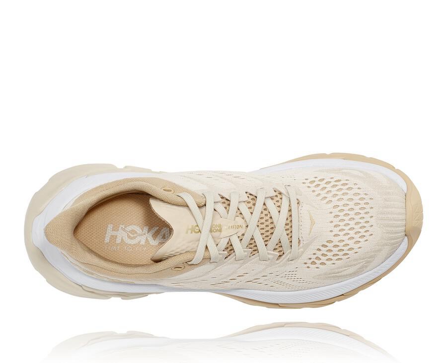 Hoka One One Running Shoes Womens Beige - Clifton Edge - 73268YNIQ